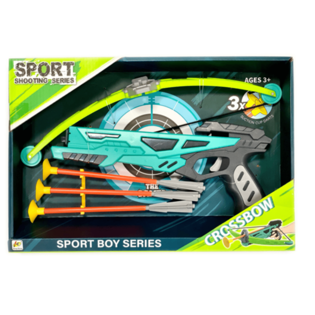 Arbaletă cu Săgeți cu Ventuză pentru Copii