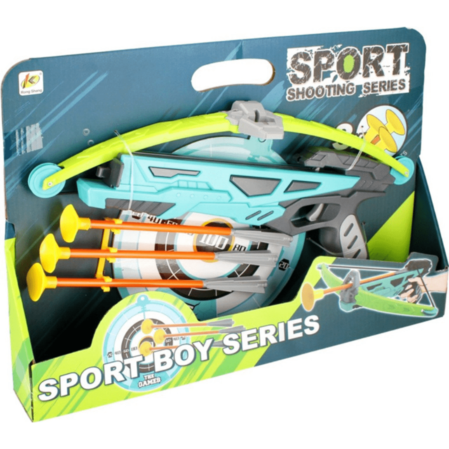 Arbaletă cu Săgeți cu Ventuză pentru Copii