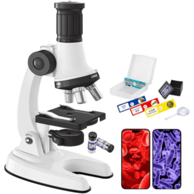 Microscop 1200X cu Lumină LED și Accesorii Educaționale | image