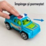 Mașină de poliție cu inerție, tip pickup, 17 cm