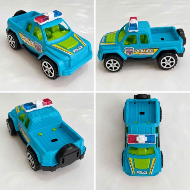 Mașină de poliție cu inerție, tip pickup, 17 cm