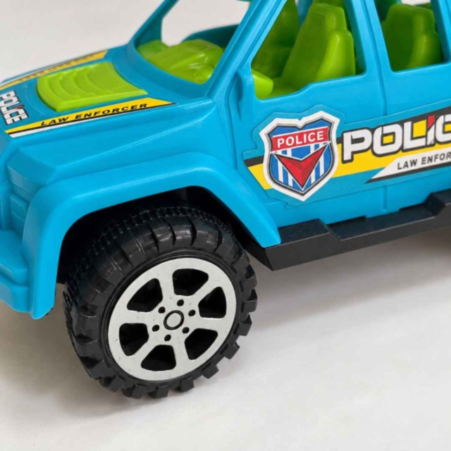 Mașină de poliție cu inerție, tip pickup, 17 cm