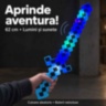 Sabie pixelată de jucărie cu lumini și sunete