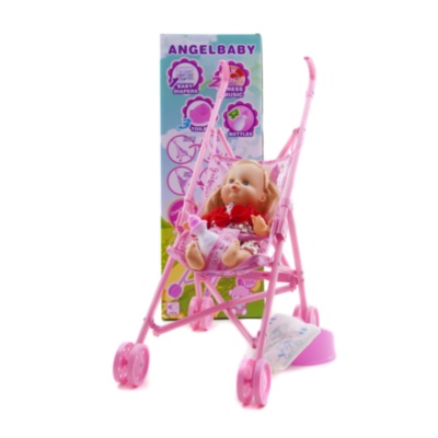 Păpușa  la Oliță  Interactivă, cu 12 Sunete Realiste, Cărucior, Oliță, Pampers și Biberon | image