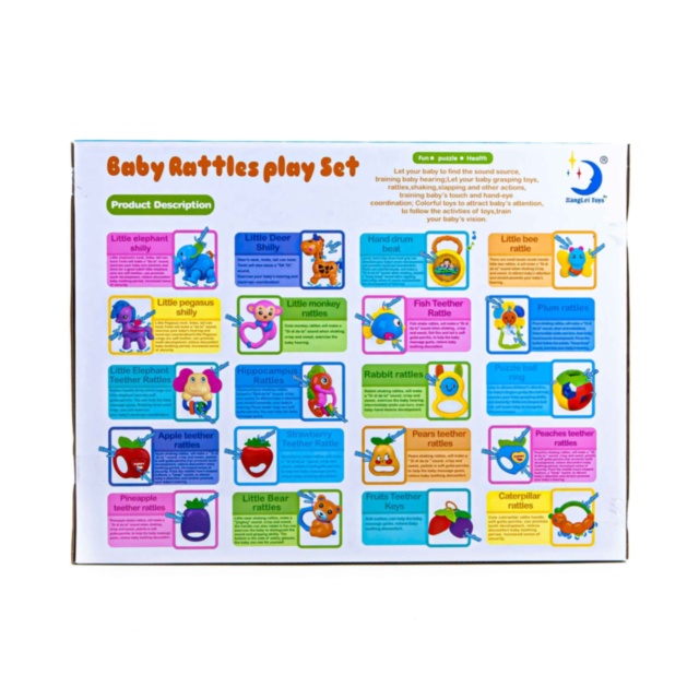 Set 8 Zornăitoare Multicolore