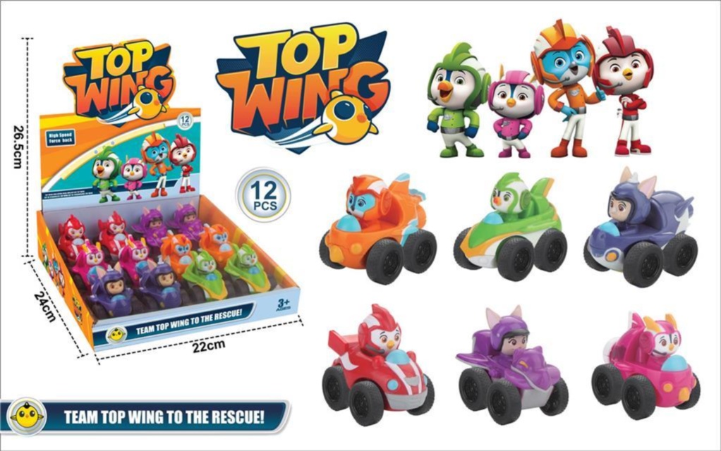 Top Wing, Mini-Figurine cu Vehicule, 12buc/set 