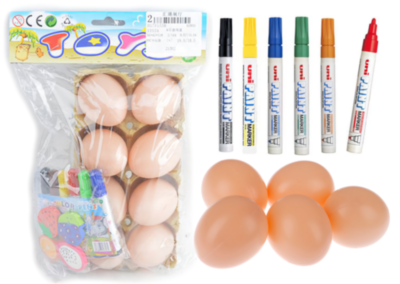 Set de Pictat 8 Ouă cu 6 Carioci | image