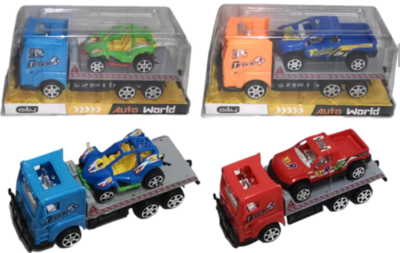 Camion cu Trailer și Mașinuță, 18cm | image