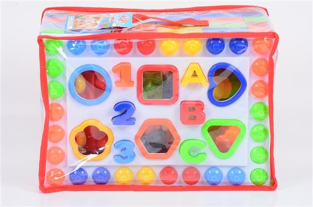 Cutia Multifuncțională, Educativă cu Blocuri, Litere/Cifre și Figuri Geometrice
