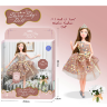 Păpușă elegantă „Starry Sky Doll” cu rochie sclipitoare și coroniță
