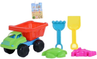 Camion cu 4 Accesorii de Nisip, 21cm | image