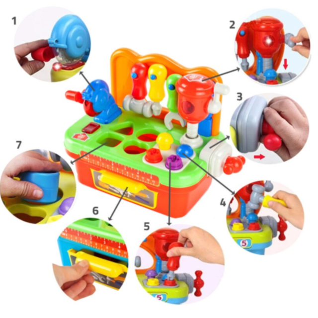 Set Atelier de Mici Meseriași cu Sunete și Lumini