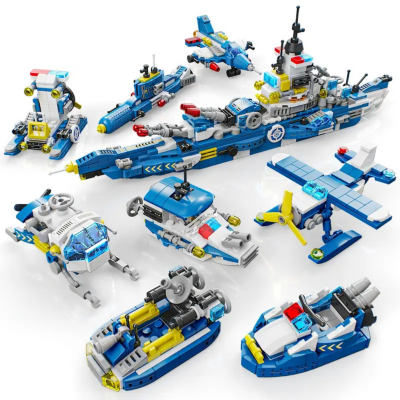 Set de Construcție Nava de Patrulare Maritimă 8-în-1 - 889 Piese | image