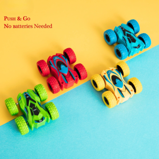 Mașinuță Inerțială Dublă cu Rotire 360° și Design Rezistent (culoare aleatorie)