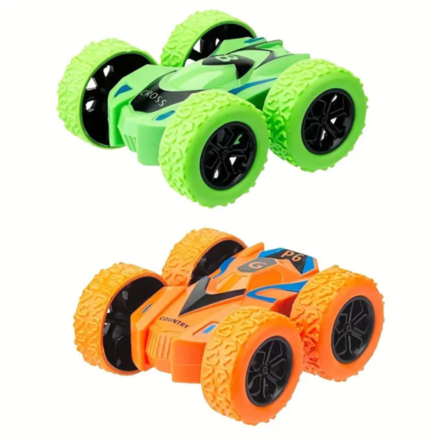 Mașinuță Inerțială Dublă cu Rotire 360° și Design Rezistent (culoare aleatorie)