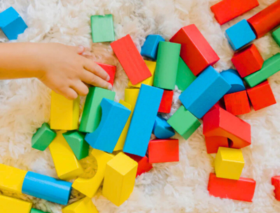 Cuburi din Lemn Colorate Set Construcție | image