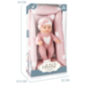 Păpușă Bebeluș Realistă cu Pătuț și Păturică – Set Joc de Rol pentru Fetițe 