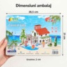 Puzzle 3D vilă de coastă, 21 de piese