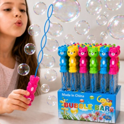 Baghetă pentru baloane de săpun cu ursuleț colorat, set 24 buc., pret 1 buc. | image