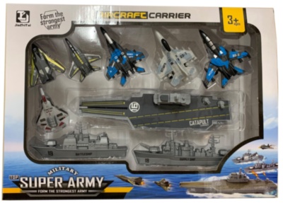 Set Portavion cu 6 Avioane și 2 Nave de Luptă | image