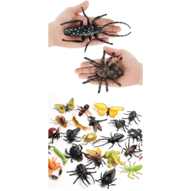 Set 6 insecte realiste din plastic – Modele aleatorii