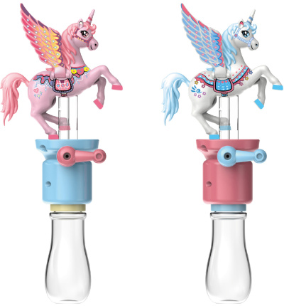 Unicorn Rotativ Interactiv cu Baloane de Săpun | image