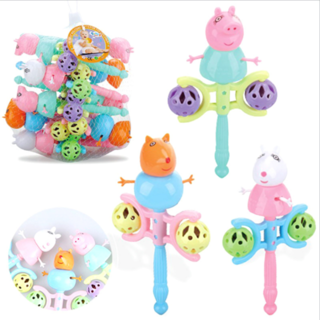 1buc. Zornăitoare Bebeluși cu Personaje Peppa Pig – Distracție și Dezvoltare Timpurie