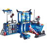 Set de Construcție Secție de Poliție cu Vehicule și Elicopter - 522 Piese