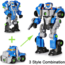 Robot Transformabil 2 în 1, Cu Șurubelniță Electrică, Joc de Construcție pentru Copii 