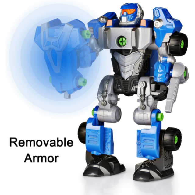 Robot Transformabil 2 în 1, Cu Șurubelniță Electrică, Joc de Construcție pentru Copii 