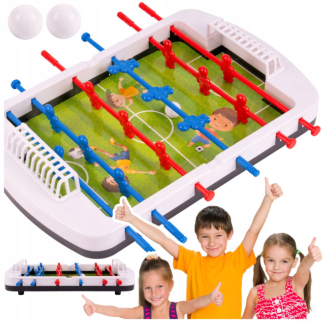 Joc de Fotbal de Masă pentru Copii – Mini Teren cu Jucători și 2 Mingi