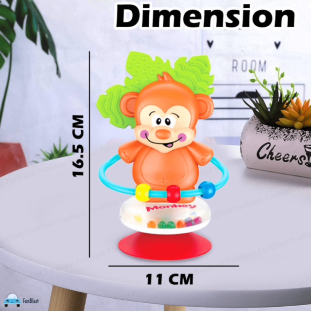 Maimuțică Zornăitoare cu Ventuză