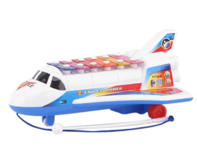 Avion cu Xilofon, jucărie de tras | image