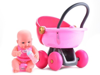 Bebelușul  la Oliță  cu Cărucior, Oliță și Biberon | image