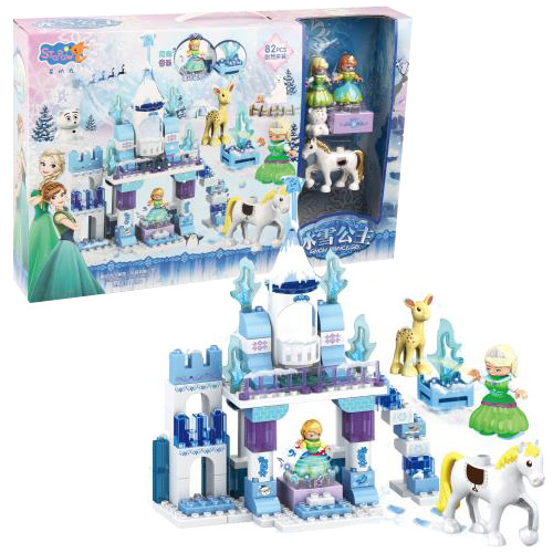 Castelul Strălucitor de Gheață al Elsei, set construcție 82 detalii