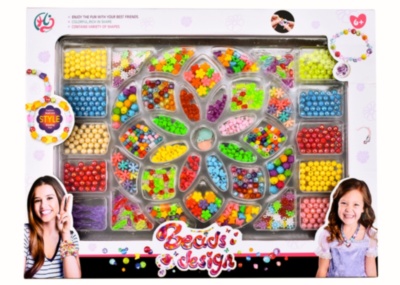 Set de Confecționat Brățări și Pandative cu Mărgele Multicolore   | image