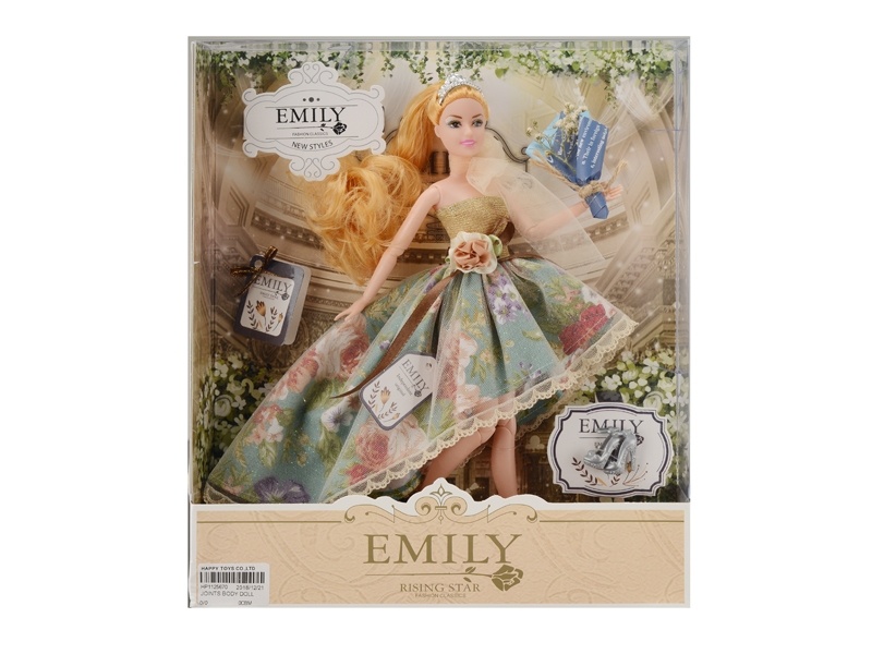 Păpușa Emily cu Buchet, 30cm