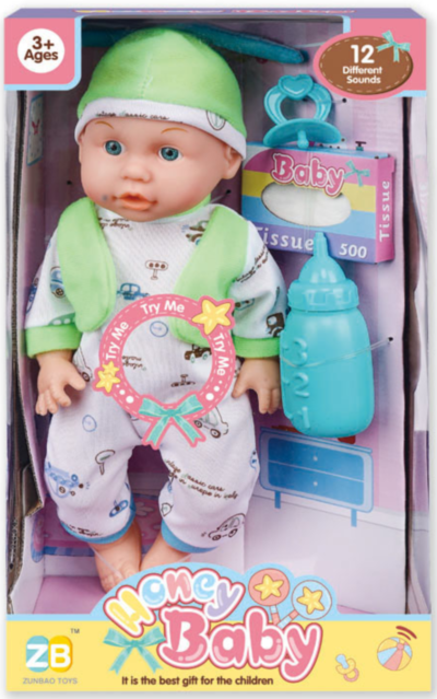 Bebeluș Interactiv cu Sunete Realiste, Suzetă și Sticluță | image