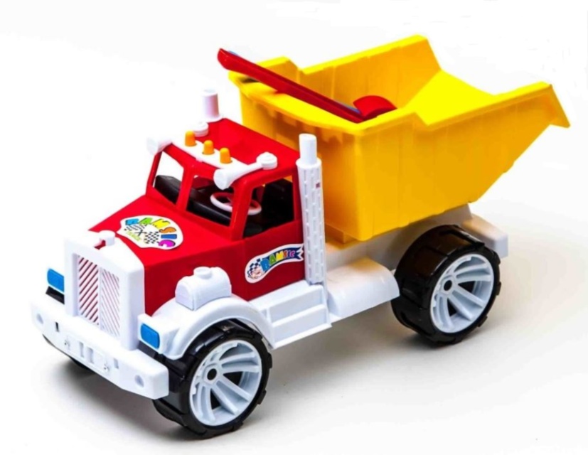 Camion cu Lopățica, Greblă și Formă de Nisip, 43cm  