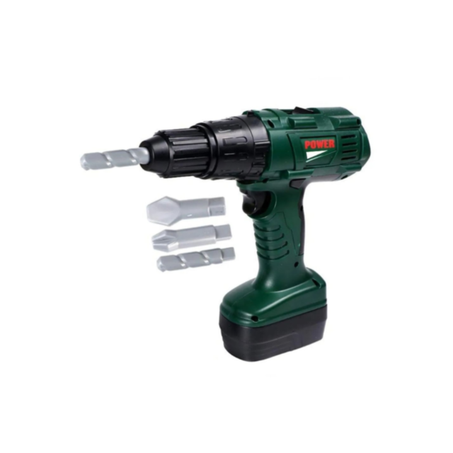 Bormașină electrică de jucărie cu 3 capete interschimbabile