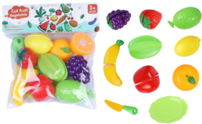 Set 8 Fructe de Feliat cu Cuțit și Farfurioară  | image