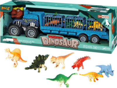 Camion DinoCar cu Cuști cu Dinozauri | image