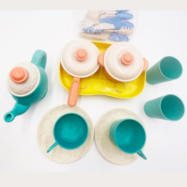 Set de Bucătărie pentru Copii din Material Organic pe Bază de Grâu