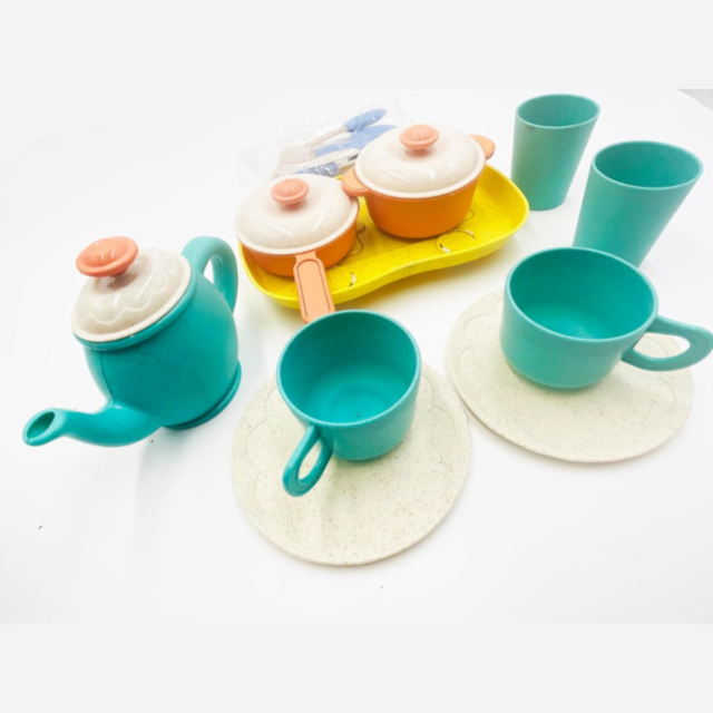 Set de Bucătărie pentru Copii din Material Organic pe Bază de Grâu