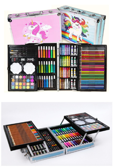 Valiză de Artă cu Unicorn - Set pentru Desen, Pictură și Creativitate, 145 piese | image