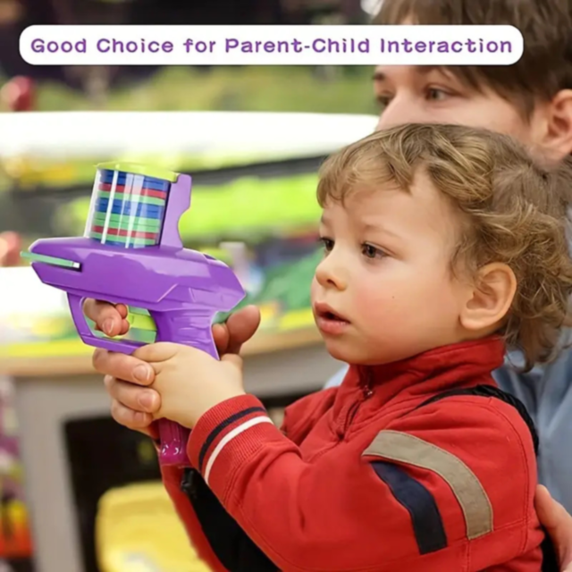 1buc. Pistol Lansator cu Discuri din Spumă (culoare aleatorie)