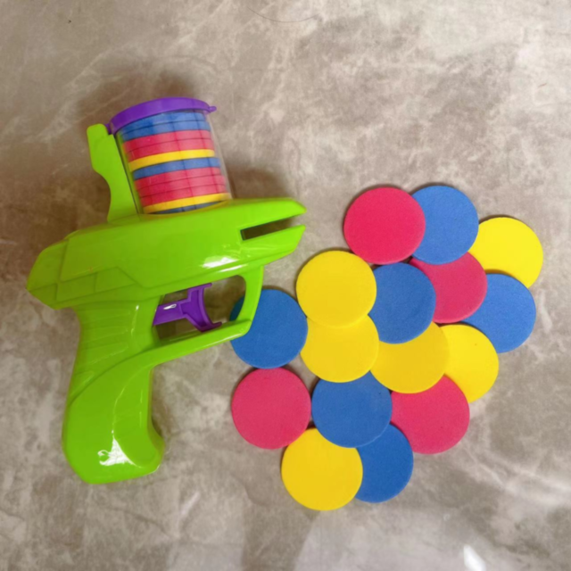 1buc. Pistol Lansator cu Discuri din Spumă (culoare aleatorie)