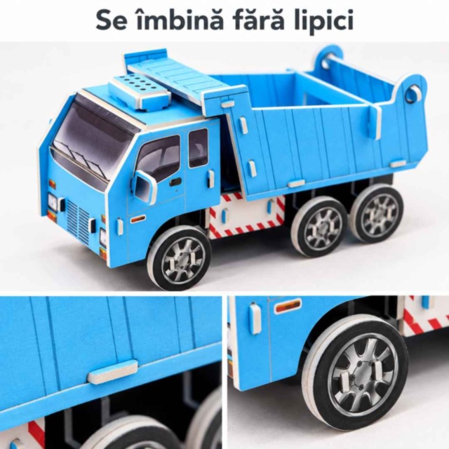 Puzzle 3D camion basculant din spumă EPS pentru copii