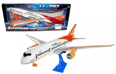 Airbus cu Lumini, Sunete și Mecanism de Fricțiune, 66 cm | image