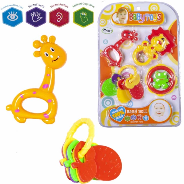 Set 4 Zornăitoare Colorate